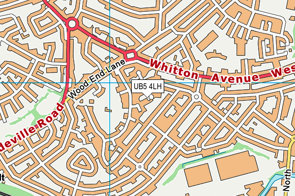 UB5 4LH map - OS VectorMap District (Ordnance Survey)