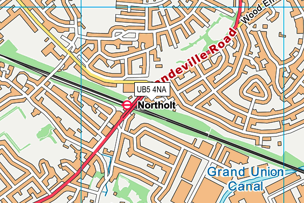 UB5 4NA map - OS VectorMap District (Ordnance Survey)