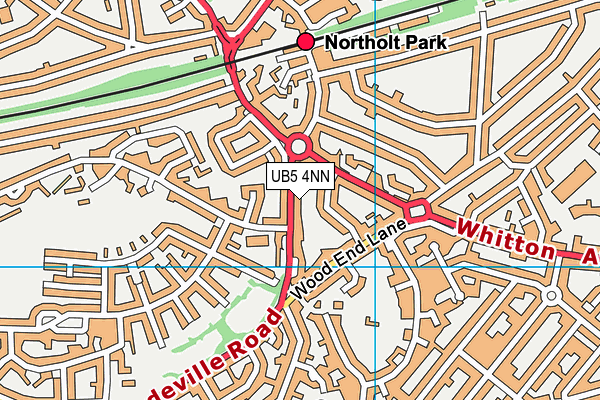 UB5 4NN map - OS VectorMap District (Ordnance Survey)