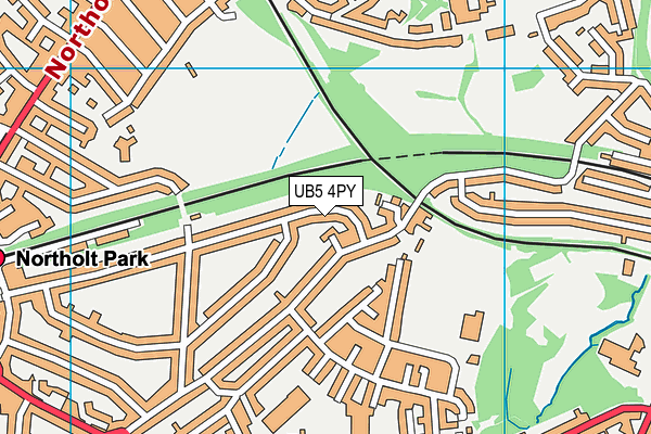 UB5 4PY map - OS VectorMap District (Ordnance Survey)