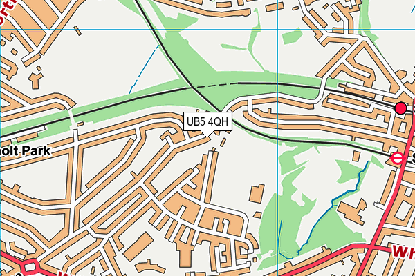 UB5 4QH map - OS VectorMap District (Ordnance Survey)
