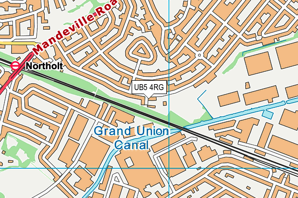 UB5 4RG map - OS VectorMap District (Ordnance Survey)