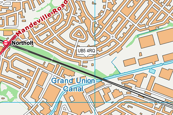 UB5 4RQ map - OS VectorMap District (Ordnance Survey)