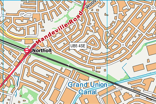 UB5 4SE map - OS VectorMap District (Ordnance Survey)