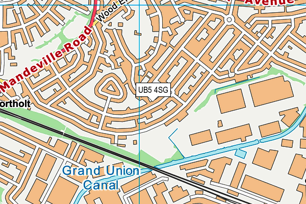 UB5 4SG map - OS VectorMap District (Ordnance Survey)