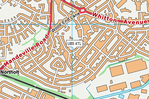 UB5 4TL map - OS VectorMap District (Ordnance Survey)