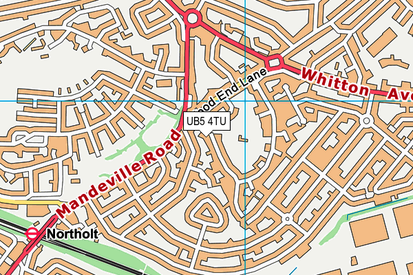 UB5 4TU map - OS VectorMap District (Ordnance Survey)
