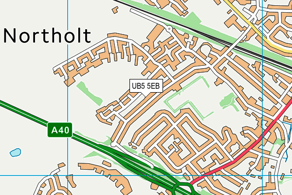 UB5 5EB map - OS VectorMap District (Ordnance Survey)