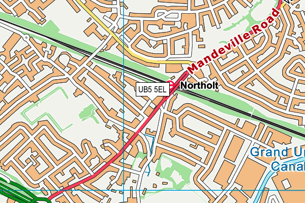 UB5 5EL map - OS VectorMap District (Ordnance Survey)