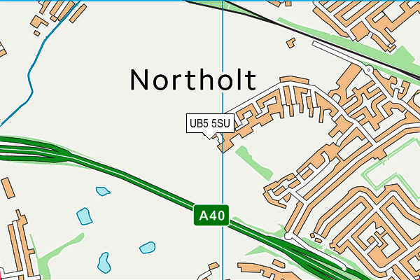 UB5 5SU map - OS VectorMap District (Ordnance Survey)