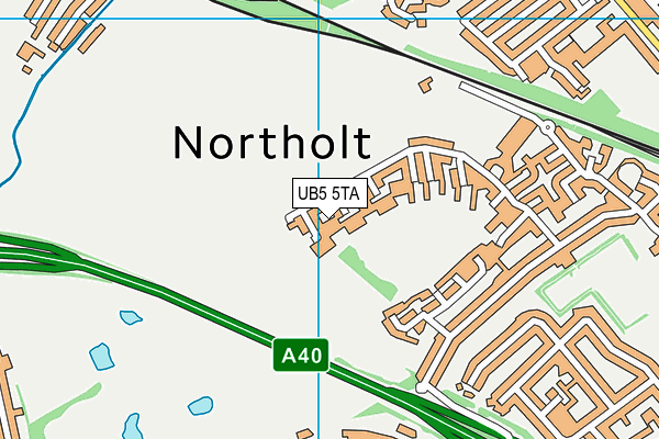 UB5 5TA map - OS VectorMap District (Ordnance Survey)