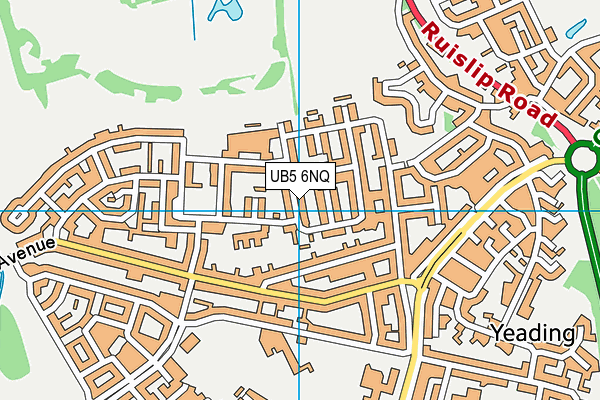 UB5 6NQ map - OS VectorMap District (Ordnance Survey)