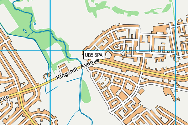 UB5 6PA map - OS VectorMap District (Ordnance Survey)