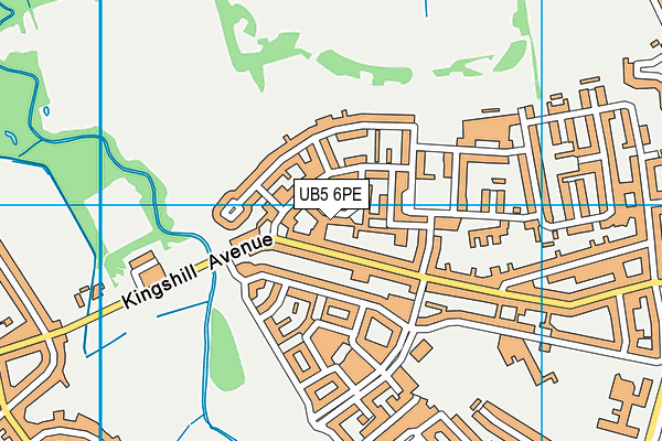 UB5 6PE map - OS VectorMap District (Ordnance Survey)