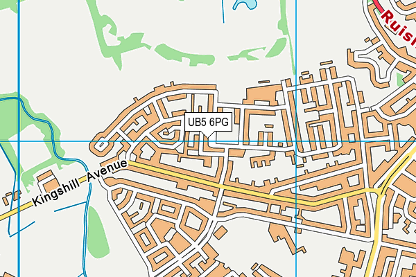 UB5 6PG map - OS VectorMap District (Ordnance Survey)