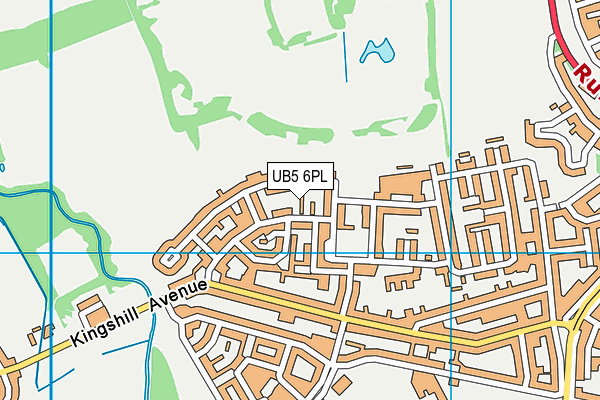 UB5 6PL map - OS VectorMap District (Ordnance Survey)
