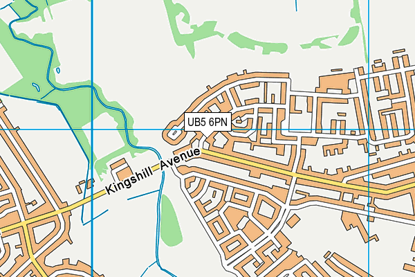 UB5 6PN map - OS VectorMap District (Ordnance Survey)