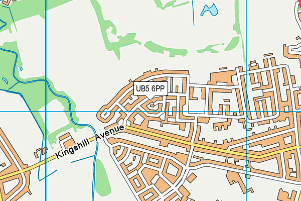 UB5 6PP map - OS VectorMap District (Ordnance Survey)