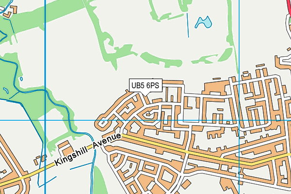 UB5 6PS map - OS VectorMap District (Ordnance Survey)