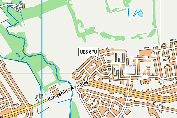 UB5 6PU map - OS VectorMap District (Ordnance Survey)
