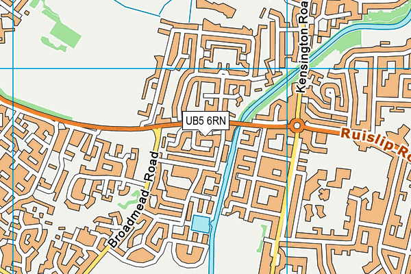 UB5 6RN map - OS VectorMap District (Ordnance Survey)
