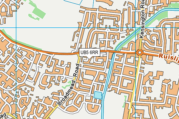 UB5 6RR map - OS VectorMap District (Ordnance Survey)