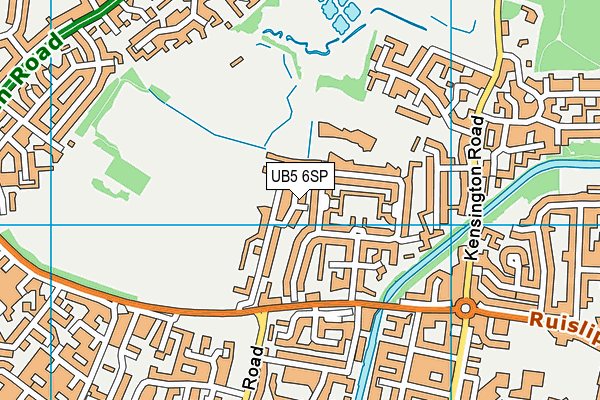 UB5 6SP map - OS VectorMap District (Ordnance Survey)