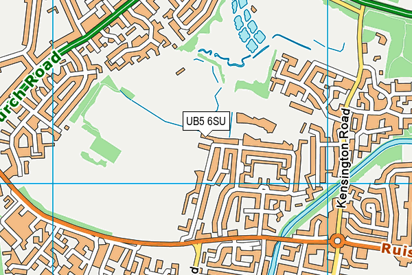 UB5 6SU map - OS VectorMap District (Ordnance Survey)