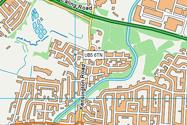 UB5 6TN map - OS VectorMap District (Ordnance Survey)