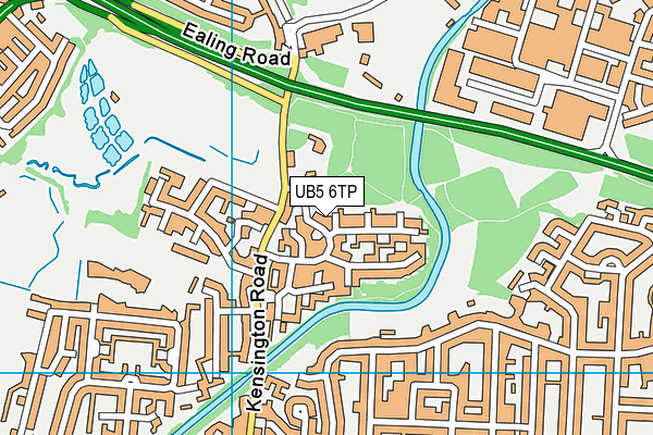 UB5 6TP map - OS VectorMap District (Ordnance Survey)