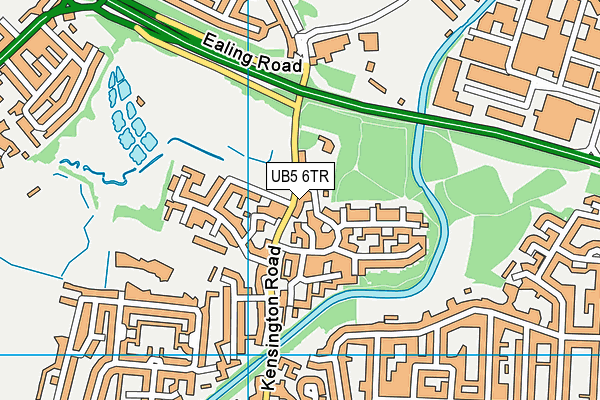 UB5 6TR map - OS VectorMap District (Ordnance Survey)