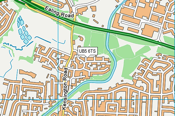 UB5 6TS map - OS VectorMap District (Ordnance Survey)