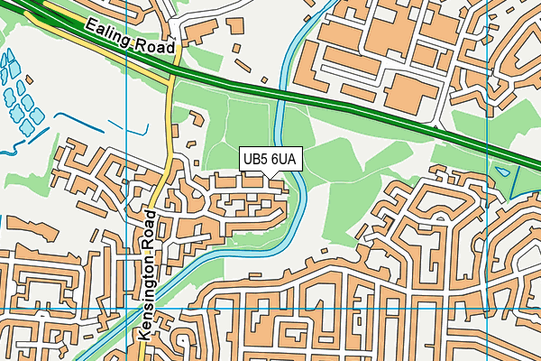 UB5 6UA map - OS VectorMap District (Ordnance Survey)