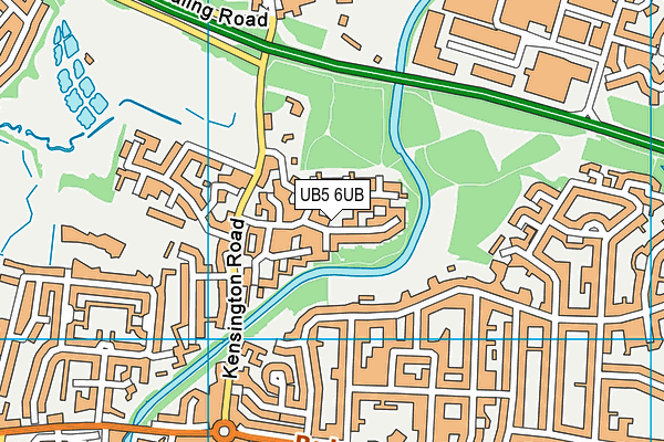 UB5 6UB map - OS VectorMap District (Ordnance Survey)
