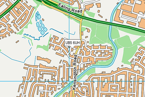 UB5 6UH map - OS VectorMap District (Ordnance Survey)