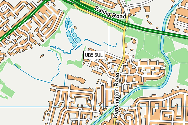 UB5 6UL map - OS VectorMap District (Ordnance Survey)