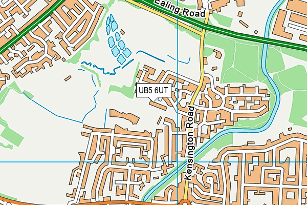 UB5 6UT map - OS VectorMap District (Ordnance Survey)