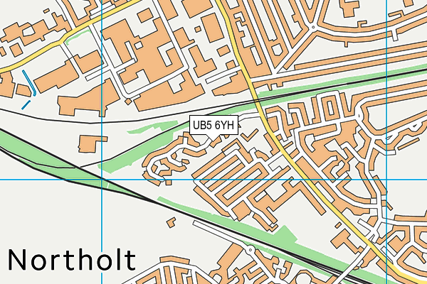 UB5 6YH map - OS VectorMap District (Ordnance Survey)