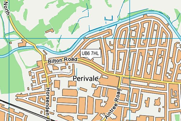UB6 7HL map - OS VectorMap District (Ordnance Survey)
