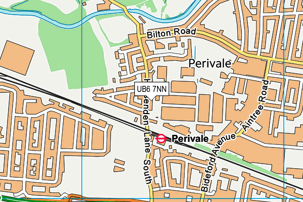 UB6 7NN map - OS VectorMap District (Ordnance Survey)