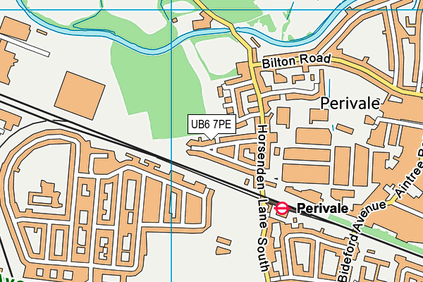 UB6 7PE map - OS VectorMap District (Ordnance Survey)