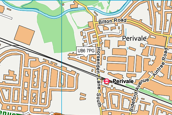 UB6 7PG map - OS VectorMap District (Ordnance Survey)
