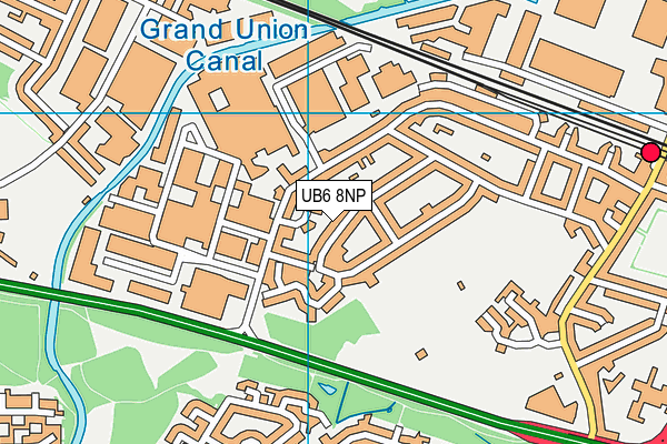 UB6 8NP map - OS VectorMap District (Ordnance Survey)