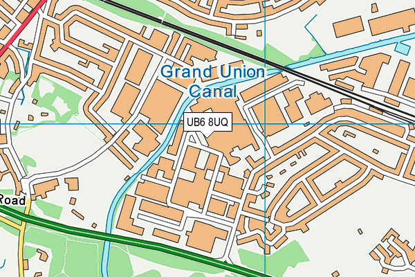 UB6 8UQ map - OS VectorMap District (Ordnance Survey)