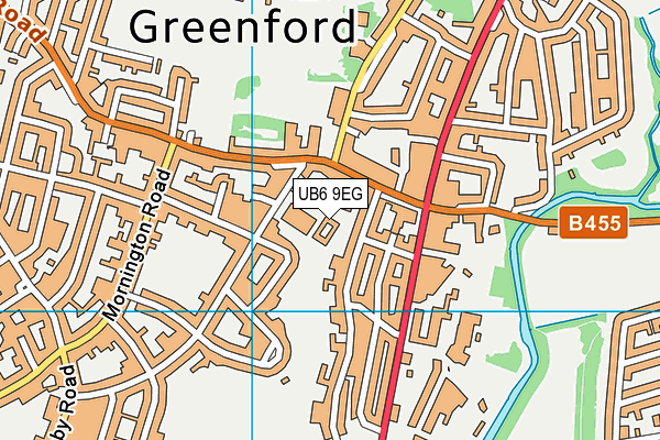 Stanhope Primary School map (UB6 9EG) - OS VectorMap District (Ordnance Survey)