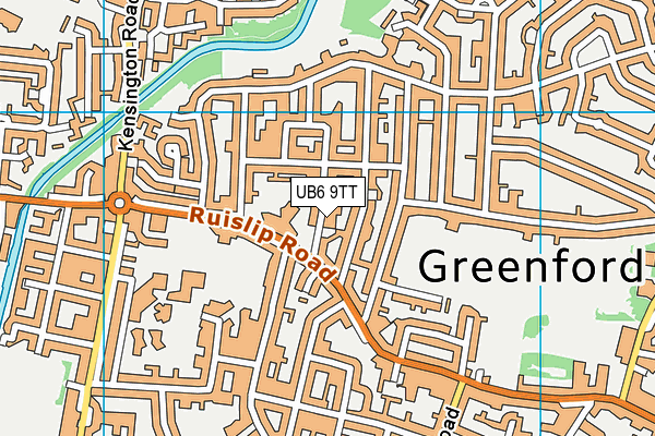 Ravenor Primary School map (UB6 9TT) - OS VectorMap District (Ordnance Survey)