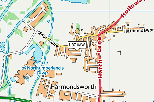 Map of HARMONDSWORTH81 LTD at district scale