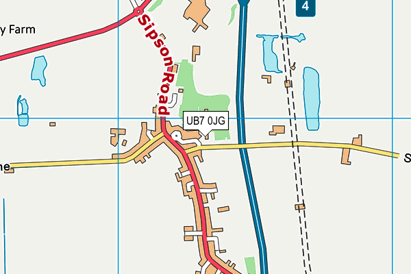 Lady Nafisa School map (UB7 0JG) - OS VectorMap District (Ordnance Survey)