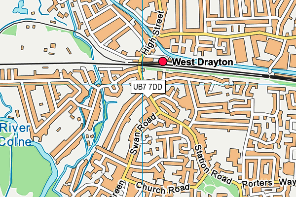 Map of HILTONS WEST DRAYTON LIMITED at district scale