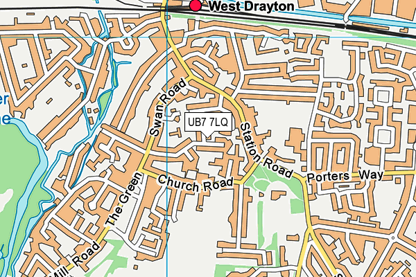 Map of WEST DRAYTON TUTORS LTD at district scale